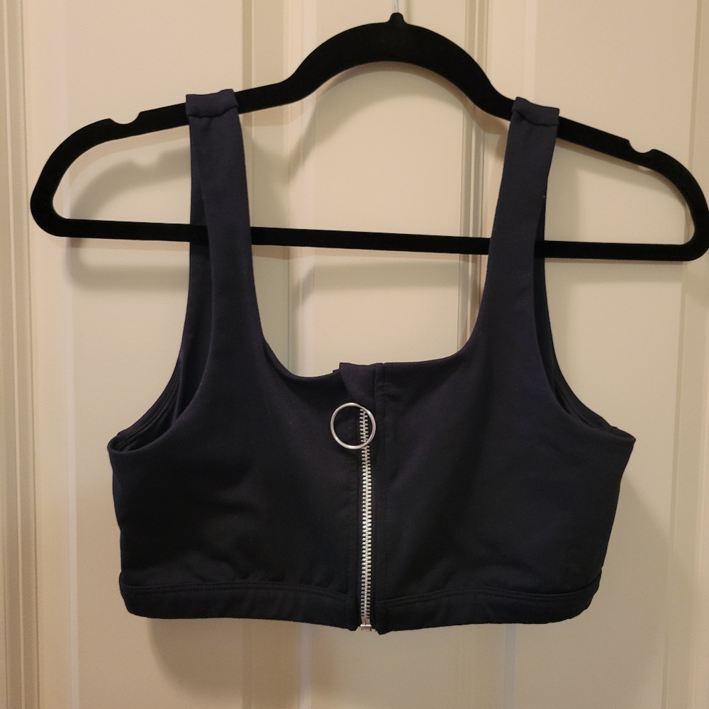 Good American Zip Bra Crop Top in Sz 3 or Large